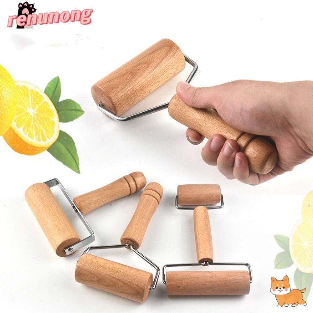 RENUNONG ไม้ Rolling Pin, Roller Rolling Manual Hand Dough Roller ...