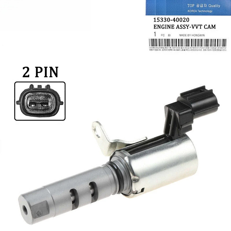 Pair Of VVT Variable Valve Timing Solenoids Left & Right For Toyota With Connectors – C-HORSE