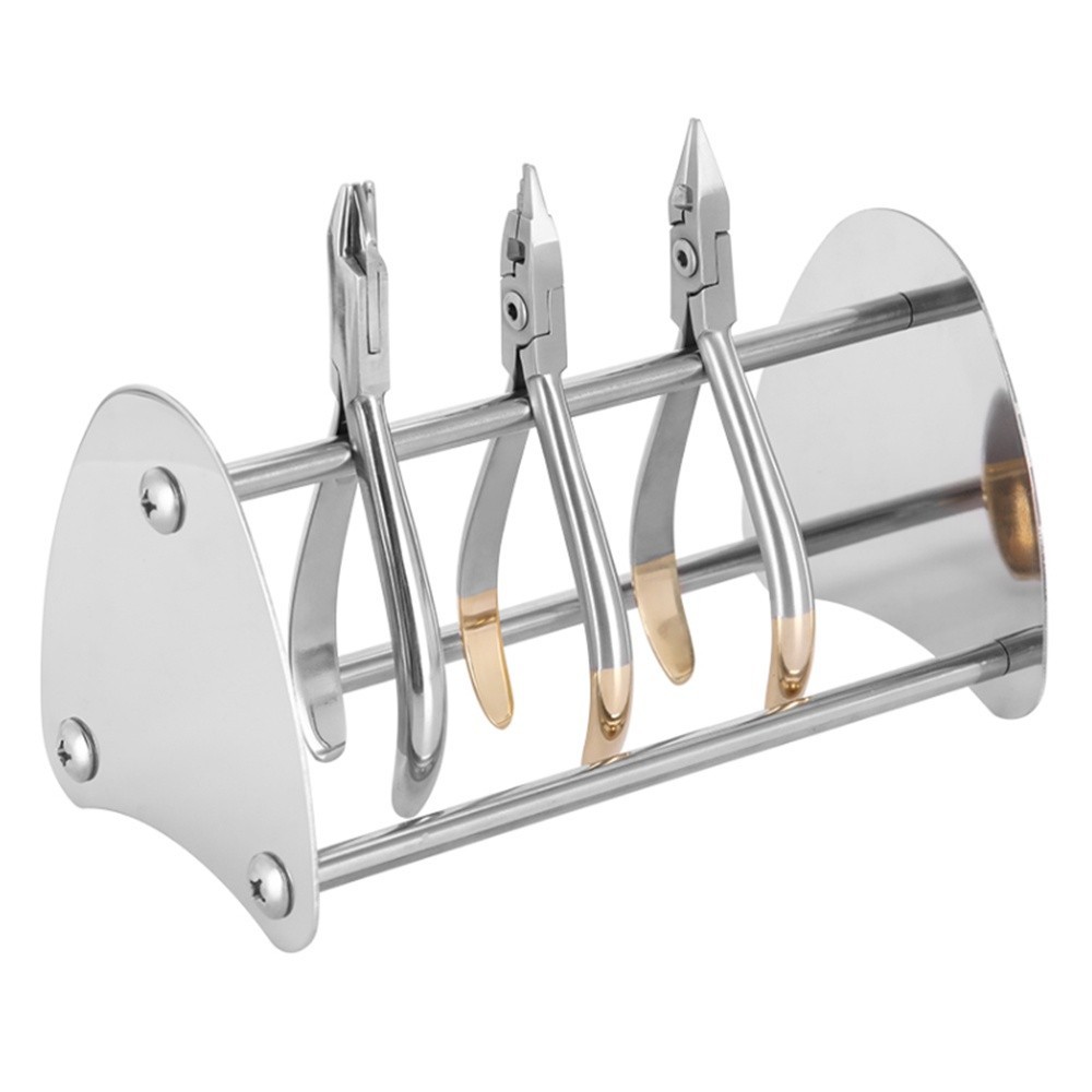 เครื่องมือทันตกรรม Place Shelf คีมสแตนเลส Stand Tweezers Holder Dental ...