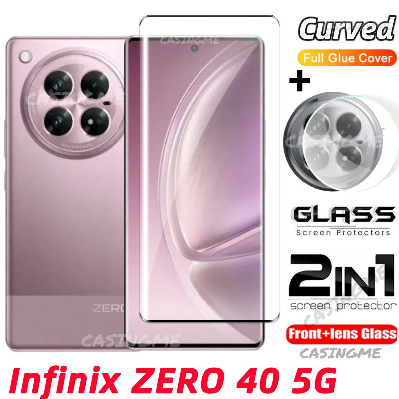 Infinix ZERO 40 5G 2024 ฟิล์ม 2 in 1 ป้องกันหน้าจอสําหรับ Infinix ZERO ...