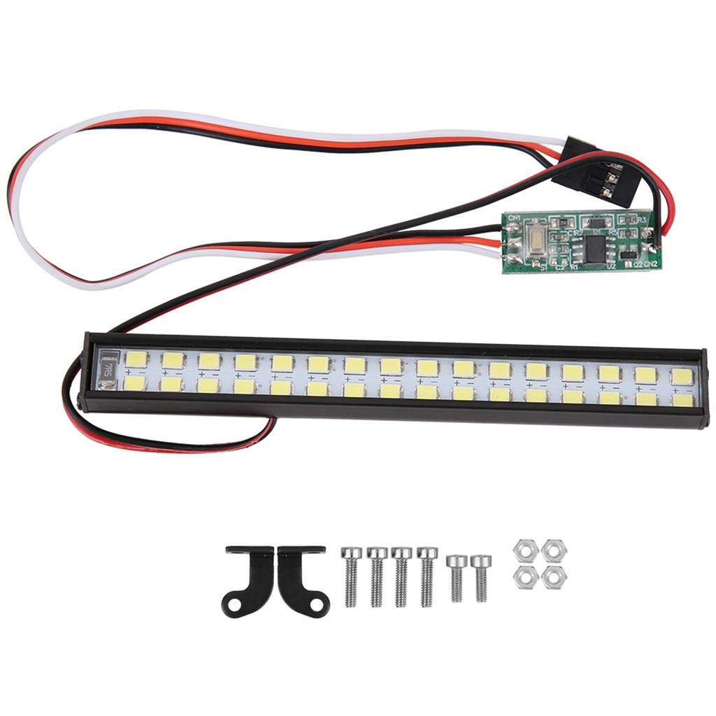 32 ชิ้นโคมไฟลูกปัด RC รถโคมไฟหลังคา RC Crawler Universal LED Light Bar ...