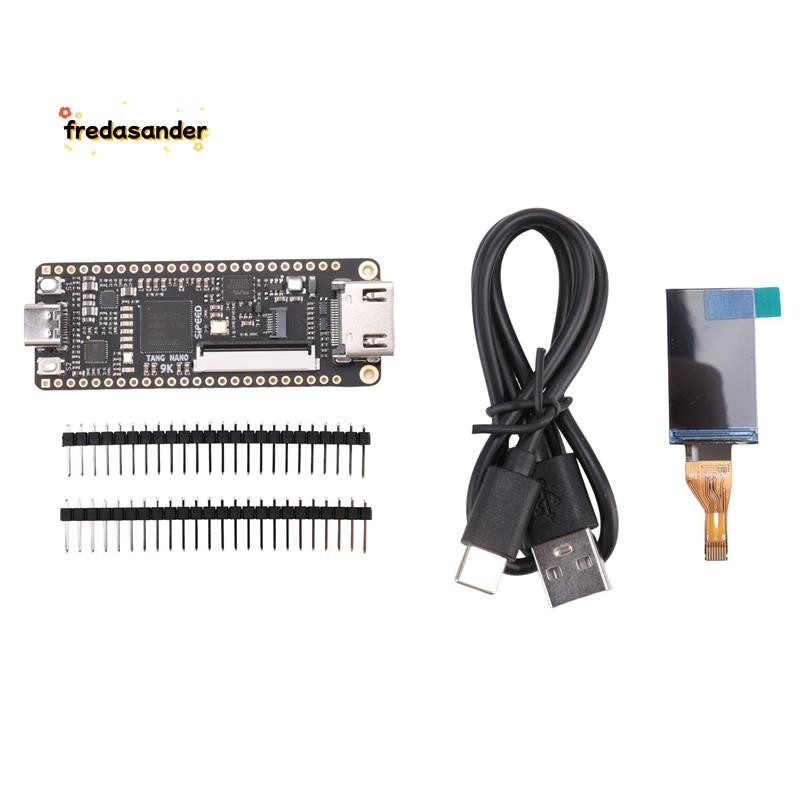 Aboiled Tang Nano 9K FPGA Entwicklungsboard – GW1NR-9, RISC-V Kompatibel, 1.14″ SPI Display, 2.54mm Pinleiste