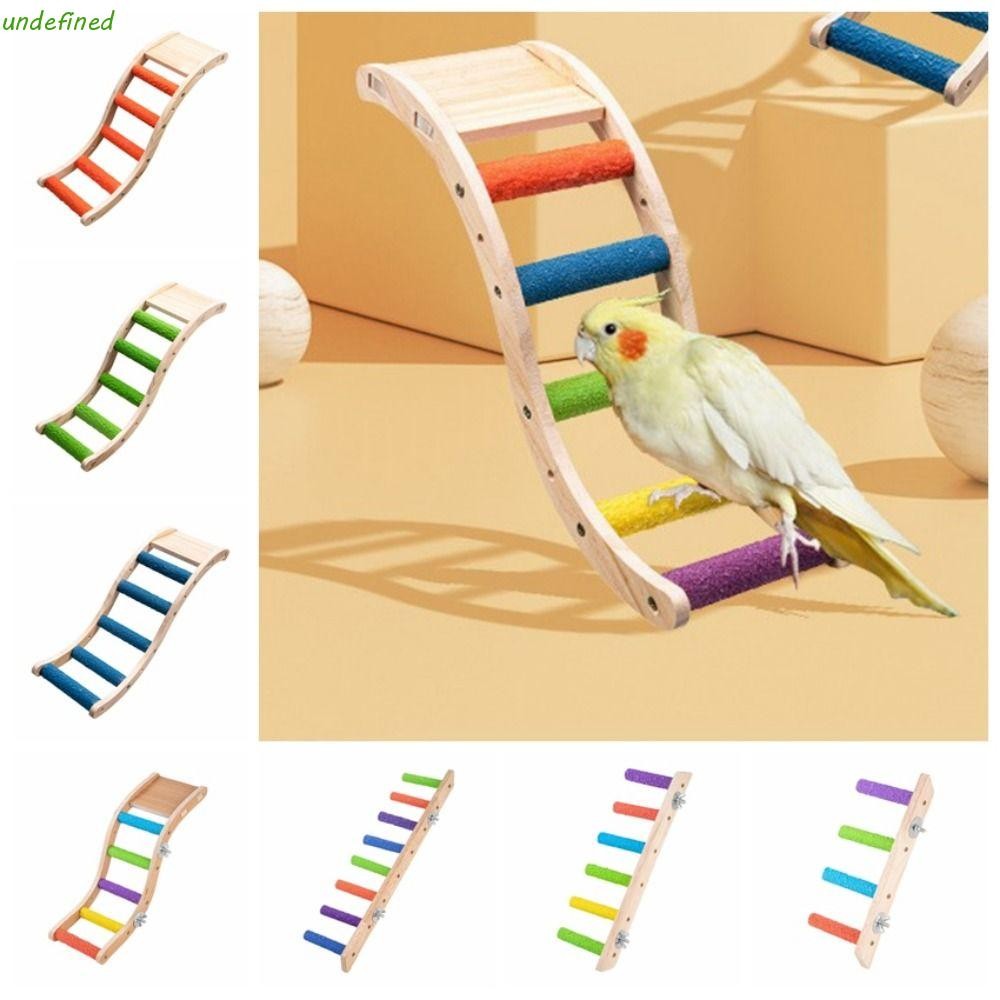 JARREDIW Pet Bird Steps, ไม้ธรรมชาติทนทาน Bird Wood บันได, ปฏิบัติบด ...