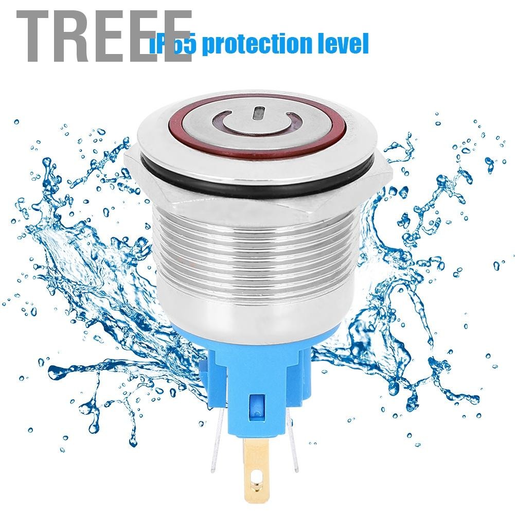 Treee ปุ่มกด Treee-th 2 pcs 22 มม. 6-pin switch reset switch สวิตช์ ...
