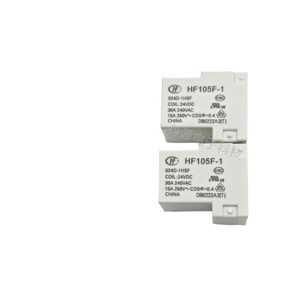 Produktbild von HF105F-1 012DT-1HSTF Relais 4-polig – 12V/24V/220V AC – 30A Schaltleistung – 1 Stück