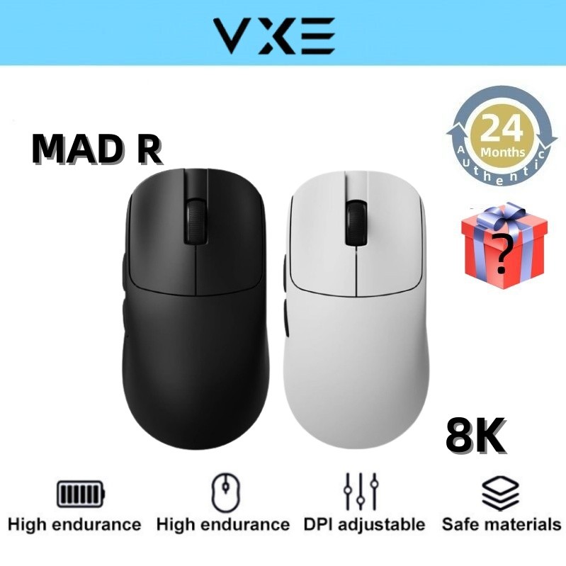 Vxe MAD R/R MAJOR Gaming และ Esports Mouse PAW3395/3950 Dual Mode Non ...