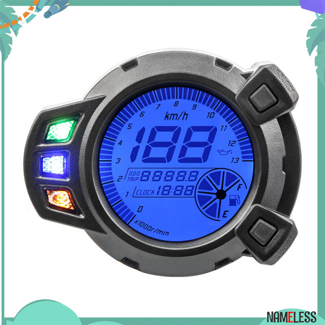 Namele รถจักรยานยนต์ LED Digital Speedometer เครื่องวัดระยะทาง, DC 12V ...