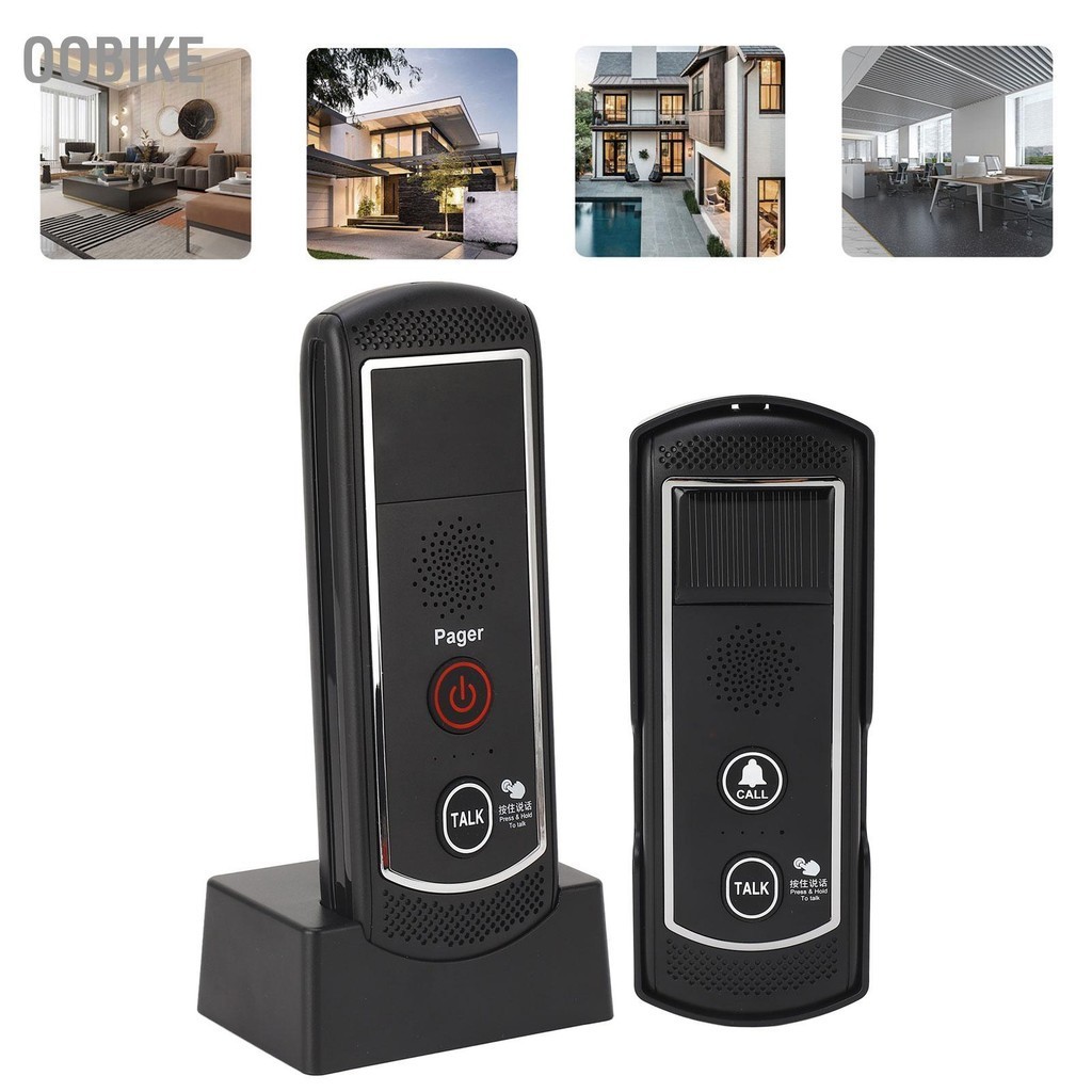 OObike Wireless Intercom Door Bell ชาร์จพลังงานแสงอาทิตย์ 16 ช่อง Home ...