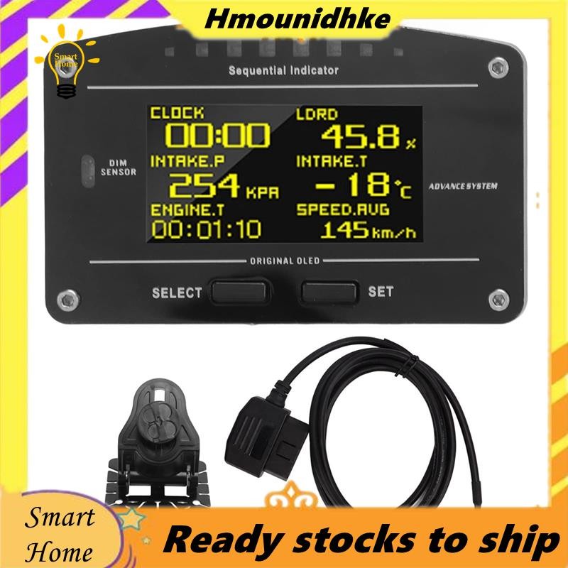 Race Dash แผงแดชบอร์ด OBDll การเชื่อมต่อ Racing Gauge Multi-Function ...