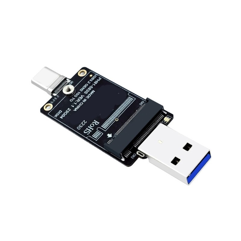 Lily M 2 ถึง USB A Type C SSD Enclosure อะแดปเตอร์ M 2 NVME Interposer ...