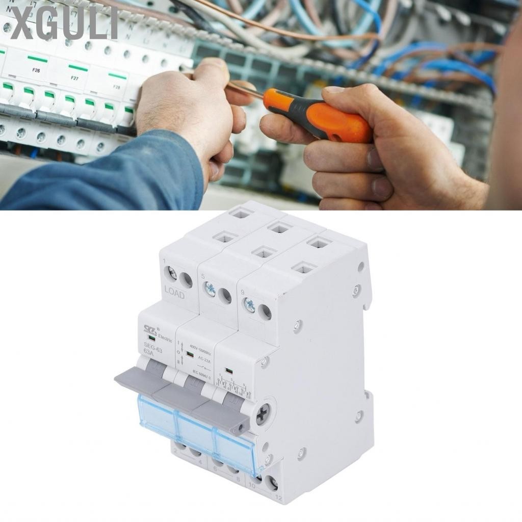 Xguli pv array dc isolator switch 3p 63a 400v 