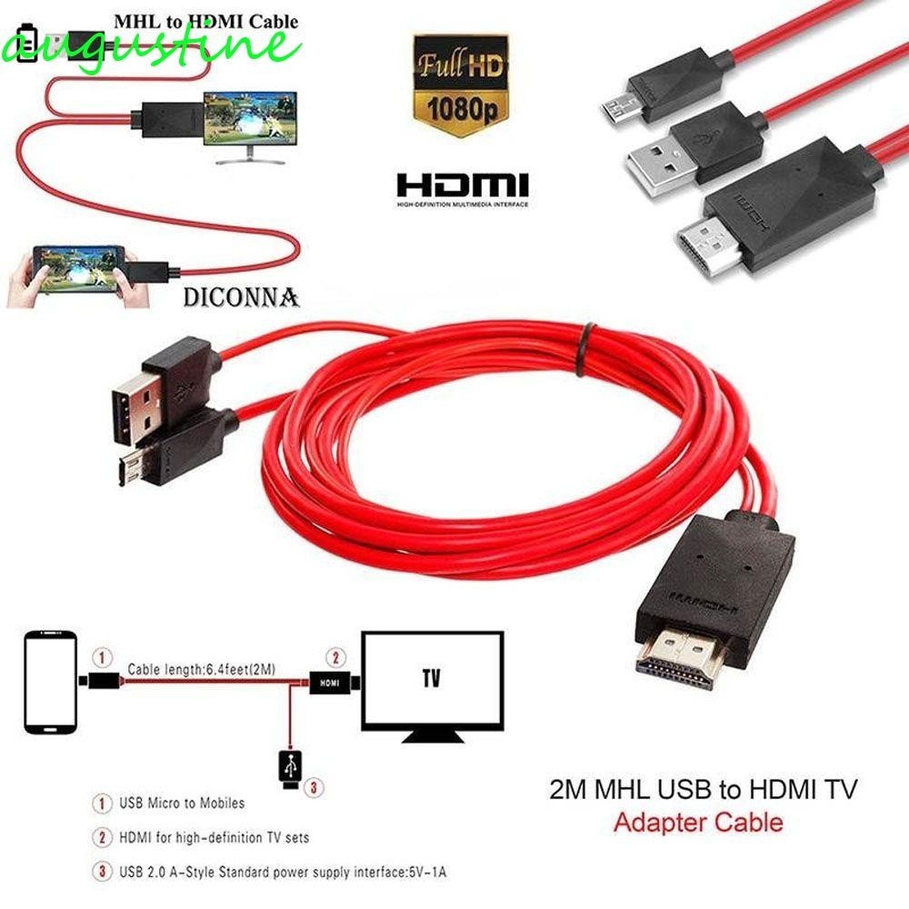 อะแดปเตอร์สายเคเบิลทีวี AUGUSTINE PC 2m 1080P ตัวแปลงเอาต์พุตส่งสัญญาณ ...