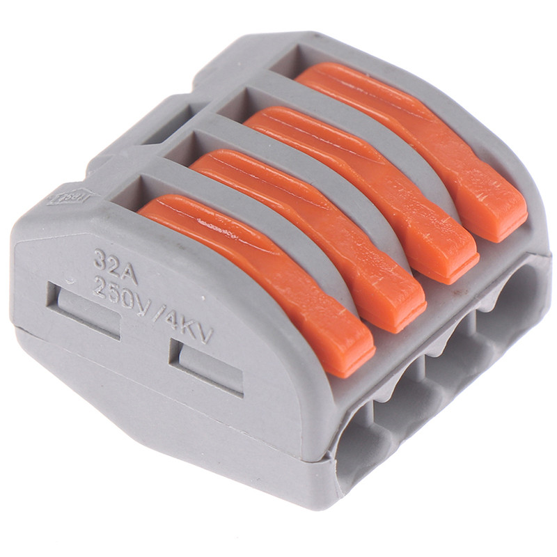 [PE] 2/3/4/5/8 Way Reusable Spring Lever Terminal Block สายไฟฟ้าขั้วต่อ ...