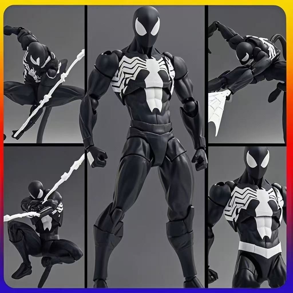Neighbor Symbiote Spider-Man Black Red Venom Suit MESS TOYS Movable ...