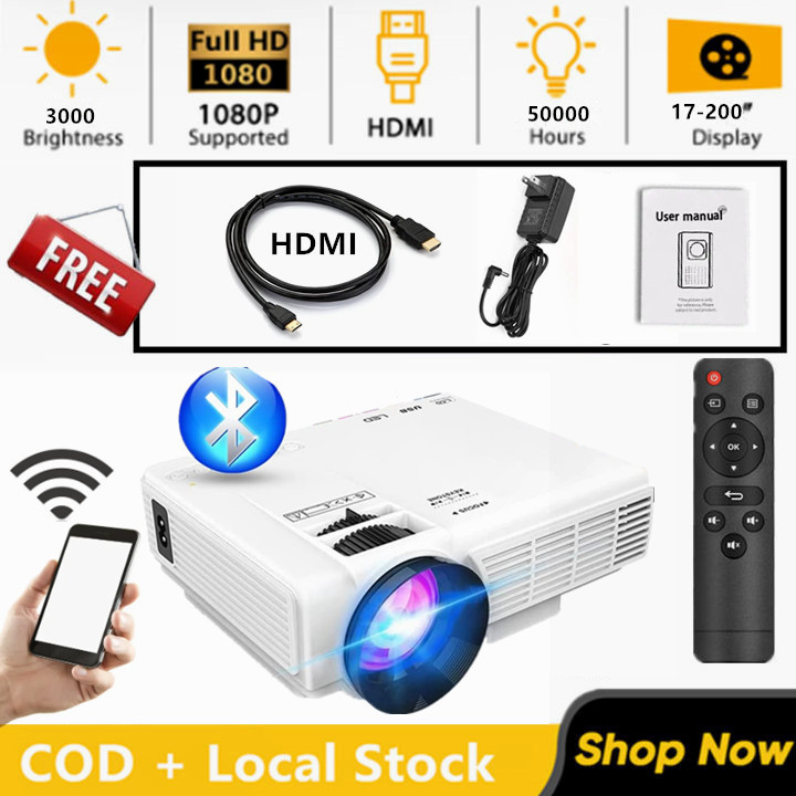 โปรเจคเตอร์ HD Mini Projector มินิโปรเจ็กเตอร์ มินิโปรเจคเตอร์ ...