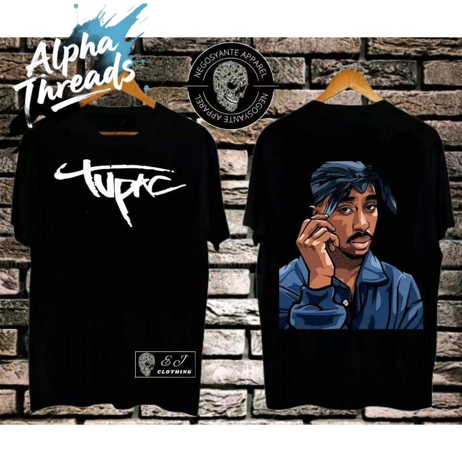 (จัดส่งตลอด 24 ชั่วโมง)Alpha Threads เสื้อยืด, 2Pac Tupac Shakur Post ...