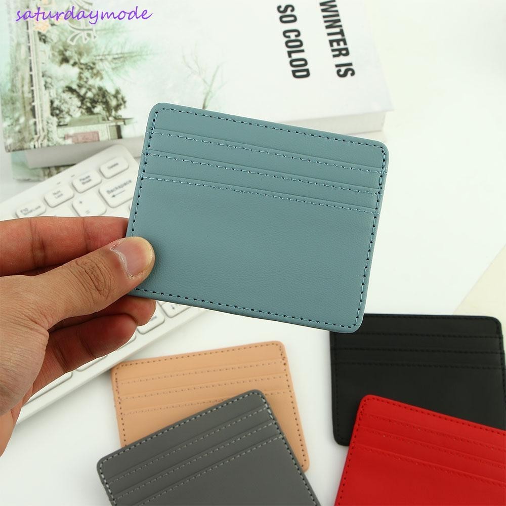 Saturndaymode Slim Wallets Multi-Card Holders Card Case Candy Color ...