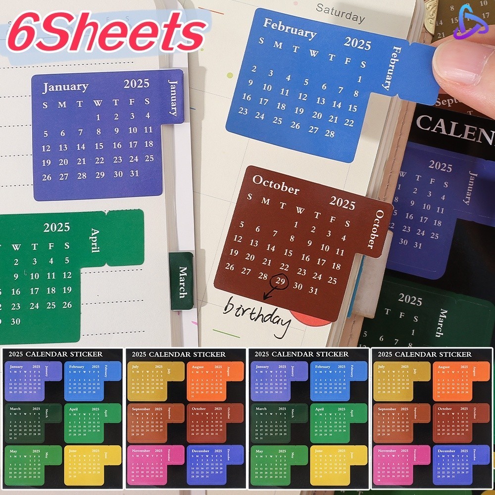 2/6sheepts ที่คั่นหนังสือ Notebook Agenda Schedule Ledger Labels Office ...