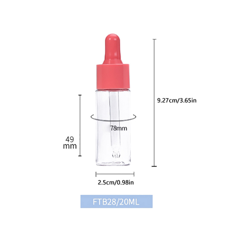 IFA 20ml Frosted Clear รอบขวดหยดพลาสติกหนาสําหรับ s Essence Eye Drop ...