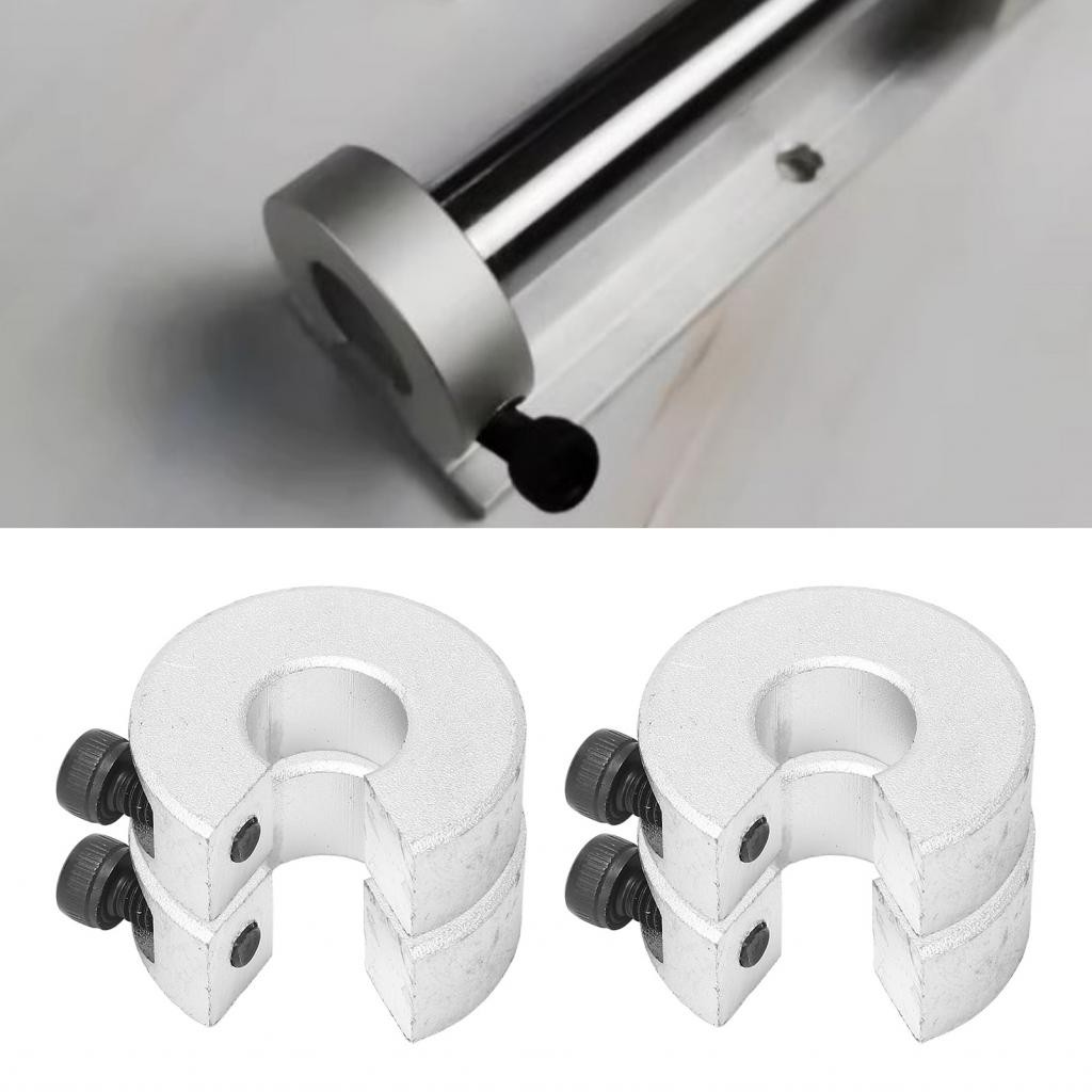 CNCMANS SBR20 Linear Rail Stop Collars Anti-Collision Block Stopper 4PCS Limit Fixing Rings For Linear Motion Rail Shaft Guide 20mm CNC Parts Tool Linear Rail Shaft Stop Collars