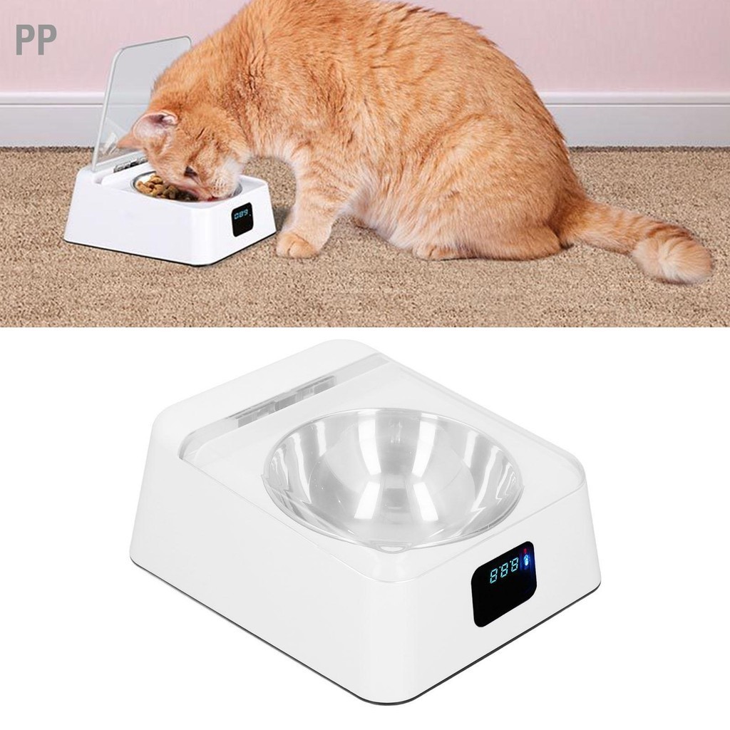 PP Pet Smart Feeder Induction Lid Opening ชาร์จสุนัข Cat ชามให้อาหาร ...
