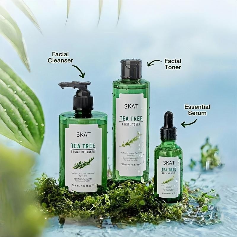 SKAT Tea Tree Cleanser เซรั่มและโทนเนอร์สำหรับทำความสะอาดและซ่อมแซม ...