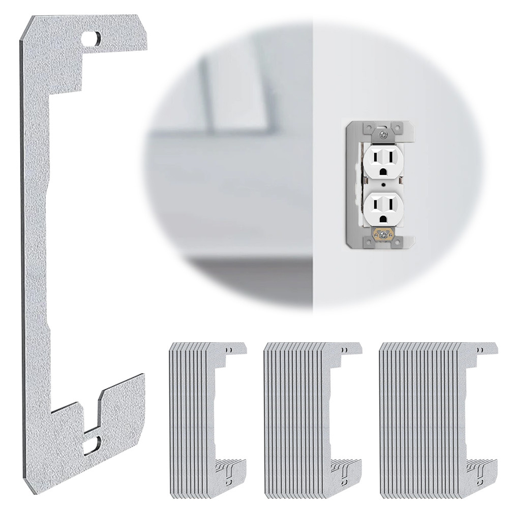 รันนิ่งโอ☽ 10/15/20 ชิ้นผนังแผ่น Spacer โลหะ Receptacle Spacers Shims ...
