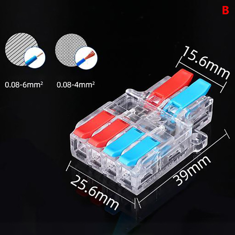 WBTH Quick Splitter 2 In 4/6 Out ขั้วต่อสายไฟ Universal สายไฟตัวเชื่อม ...