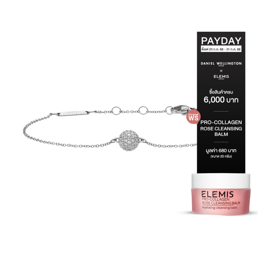 Daniel Wellington Pavé necklace One Size Chain: 316L Stainless Steel With Pvd Plated Gold. Pendant: Cz Crystal Set In Gold Plated Brass Gold : Daniel Wellington