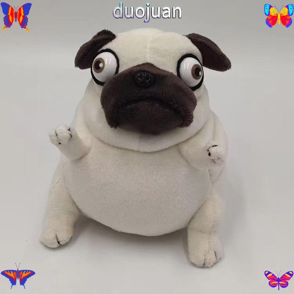 DUOJUAN Plush Pug Dog, Fat Plush Toy จําลองสัตว์, Ugly Dog Octopus ...