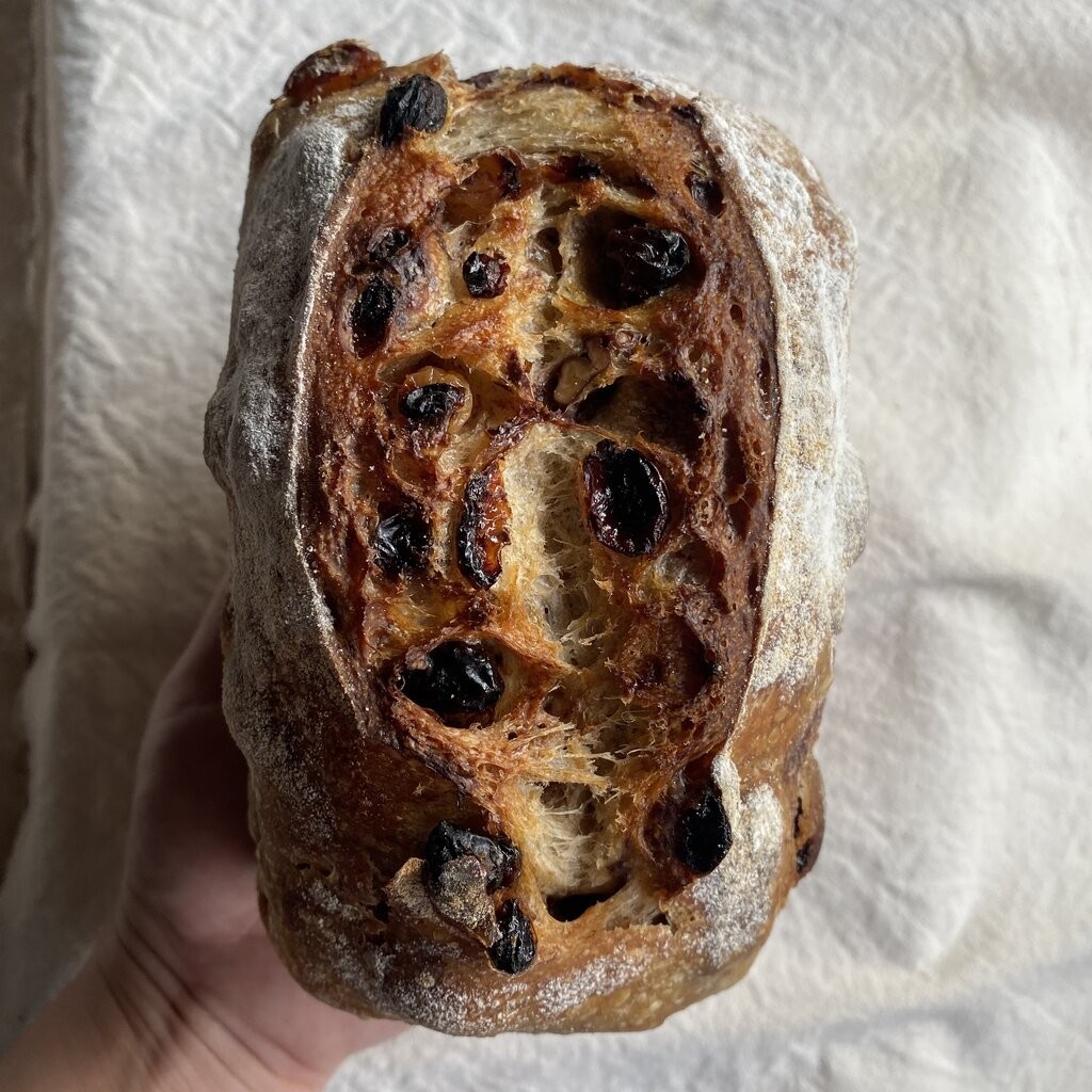Raisins Cinnamon Pecan Sourdough (16% Whole Wheat, Vegan) Tin | Shopee ...