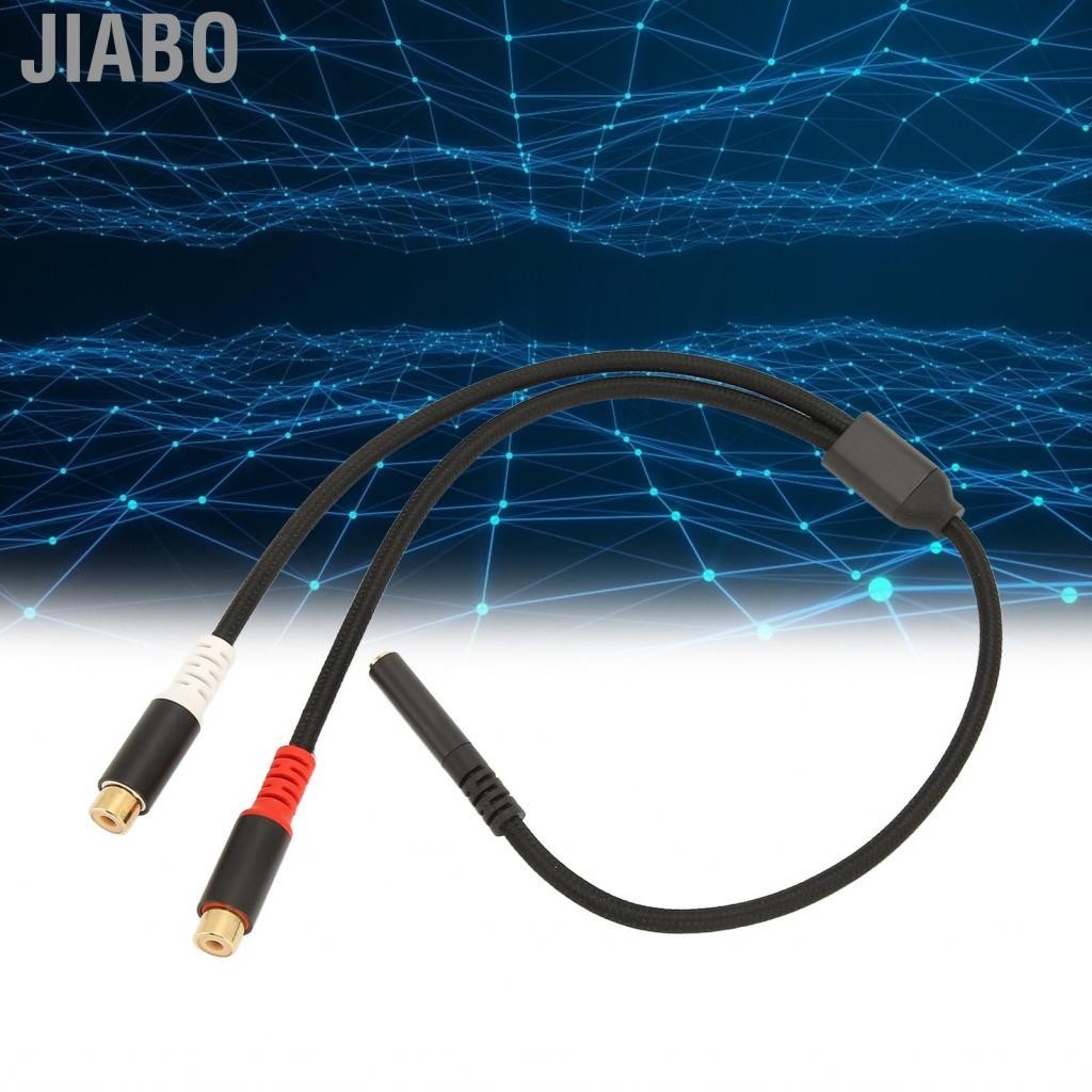Jiabo 3.5 มม. หญิงถึง 2 เคเบิลทางโอนไฮไฟสเตอริโอสำหรับ MP3 | Shopee ...