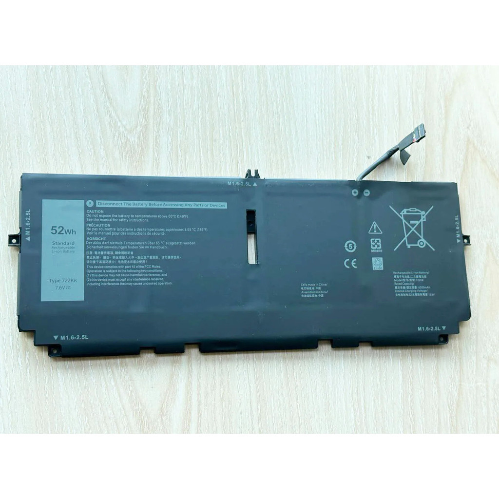 Batterie 52Wh 722KK Pour Dell XPS 13 9300 9310 9380 - Remplacement Haute Performance