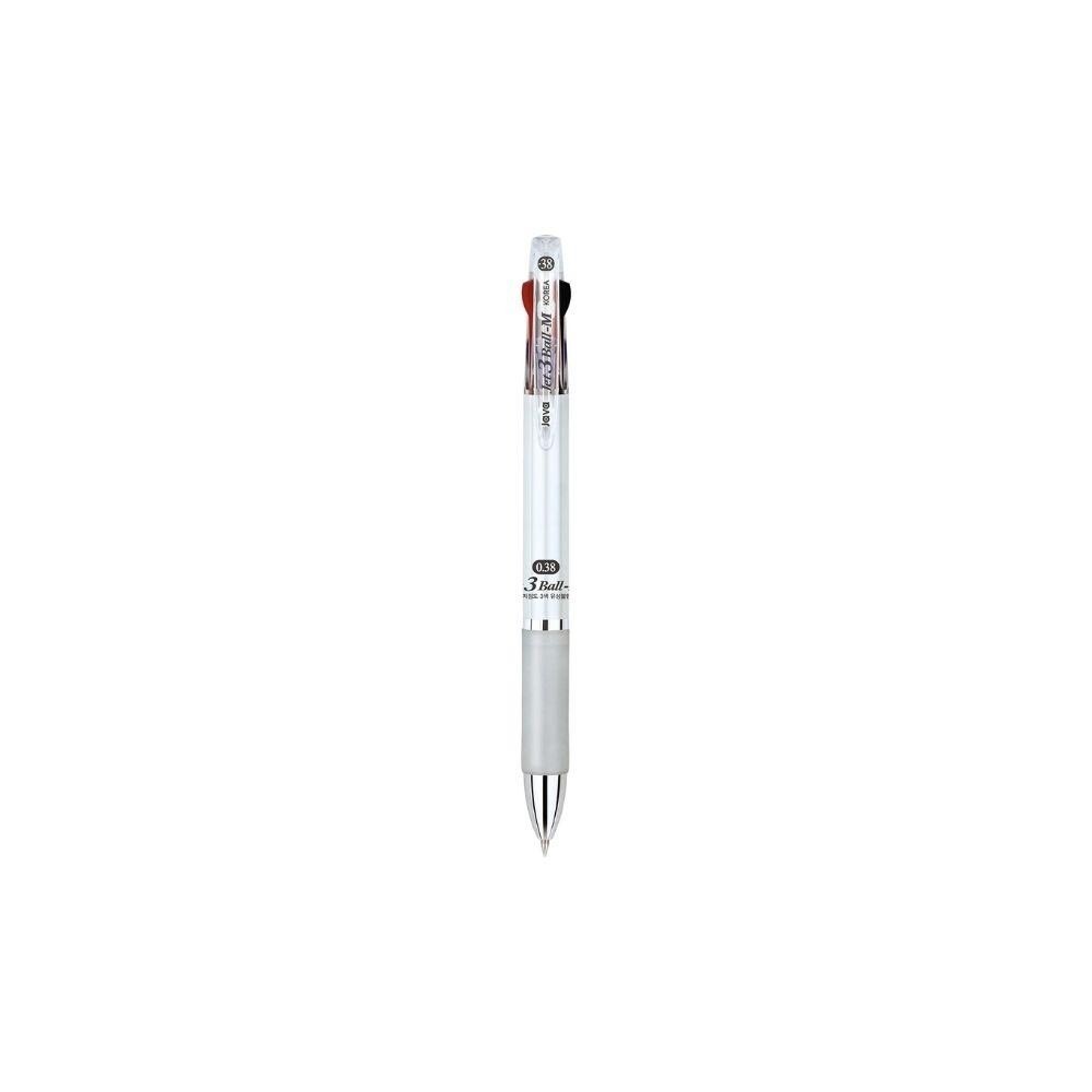 JAVA ปากกาลูกลื่น 3 ระบบ รุ่น JET3BALL-M ขนาด 0.38 มม. ด้ามสีขาว ...