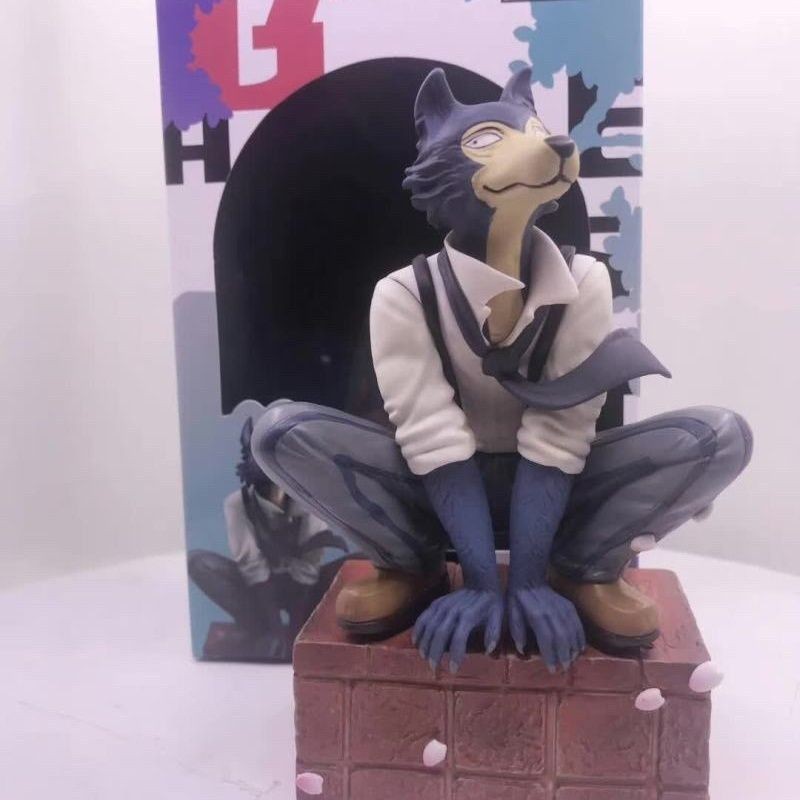 Beastars Big Big Big Big Big Grey Wolf Regssi Squatting Posture Chelton ...