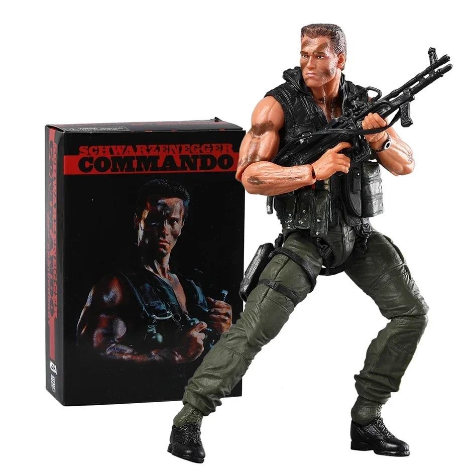 Neca Commando John Matrix Schwarzenegger PVC Action Figure พร้อมอุปกรณ์ ...