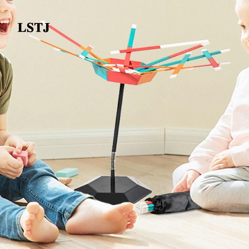 [Lstjj] Sticks Stack Game Balance Toy ปาร์ตี้ครอบครัวโต๊ะ 48 ชิ้นต่อชุด ...