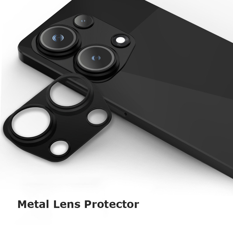 สําหรับ Xiaomi Poco C75 M7 M6 M3 M4 Pro 4G กล้องหรูหราวงกลมชุบเลนส์โลหะ ...