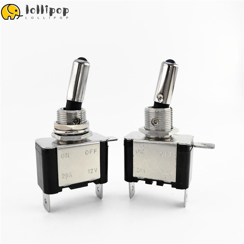 Lollipo1 Toggle Rocker Switch, 12V จุดระเบิด Boost SPST, 20A เครื่องบิน ...