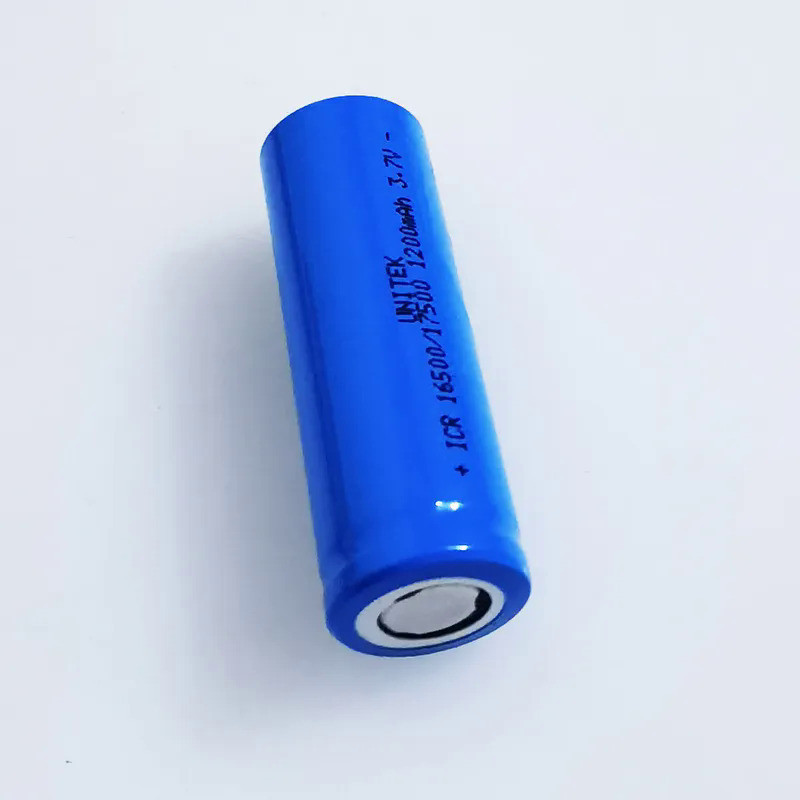 3.7V 16500 lithium ion rechargeable battery 1200mAh 17500 li-ion cell ...