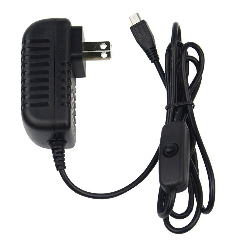 [In stock]5V 3A Raspberry Pi 3B+ 3B Power Supply with Switch Button ...