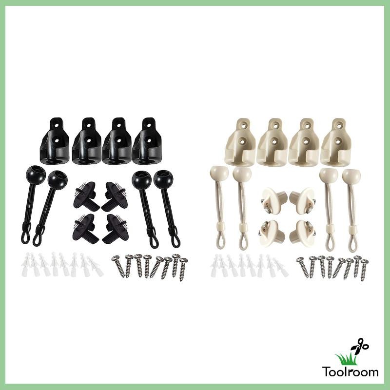 Weather Resistant Bungee Tie Down Set Sun Shade Replacement Tie-Down Kit - Reinforced End Caps