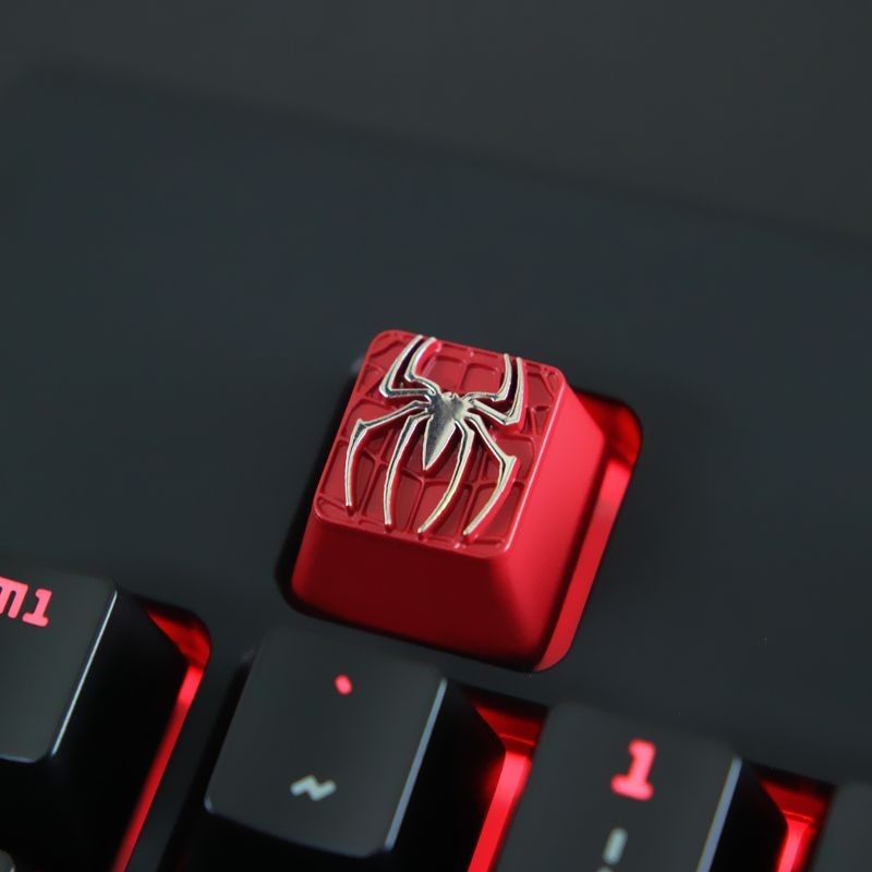 Spider-Man Marvel Merchandise Key Cap Personality Aluminum Alloy Metal ...