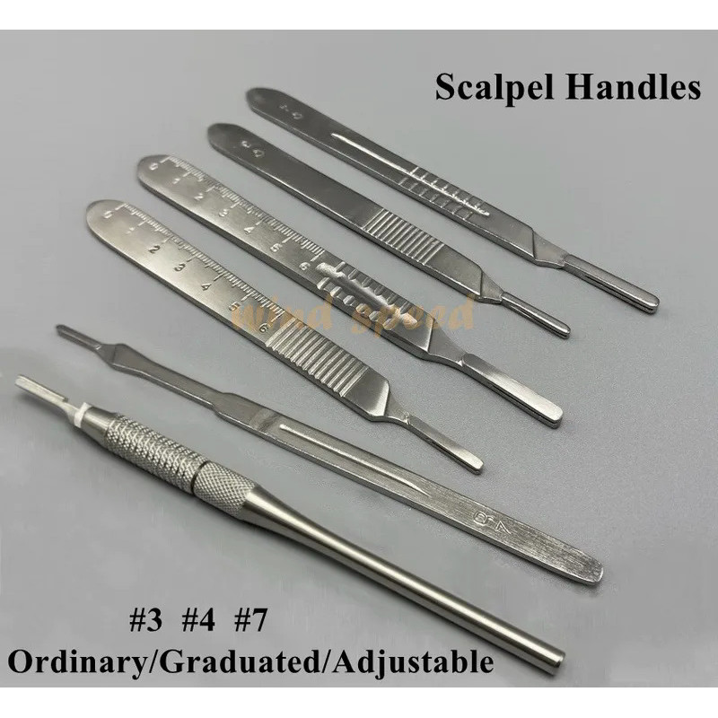 1 Piece Scalpel Handle Stainless Steel Knife Blade Holder Dental ...