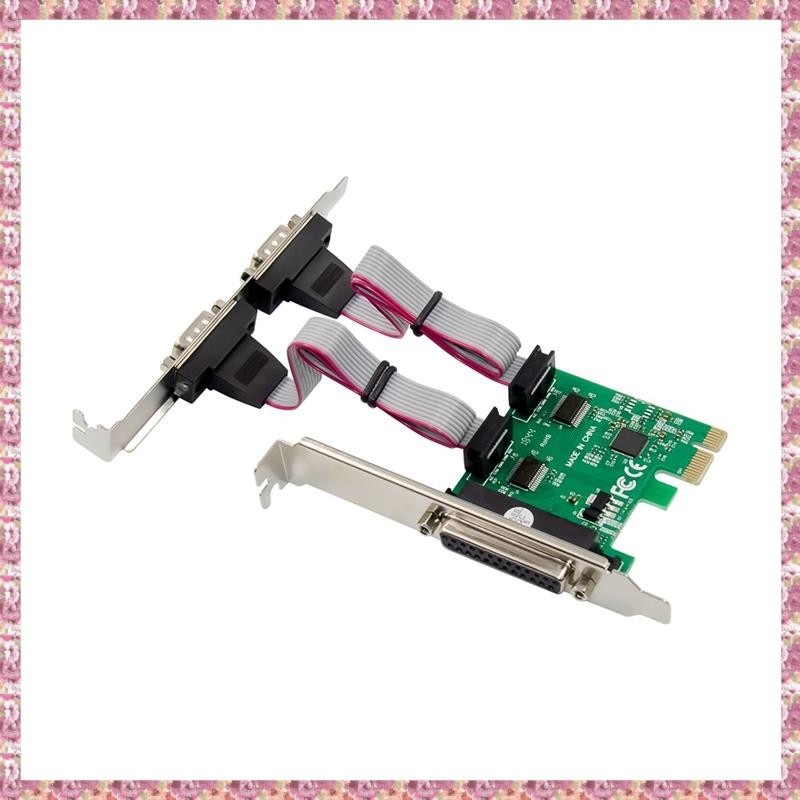 [VR] การ์ดขยาย ST317 PCIe X1 AX99100 2S1P อุตสาหกรรม RS232+LTP ควบคุม ...
