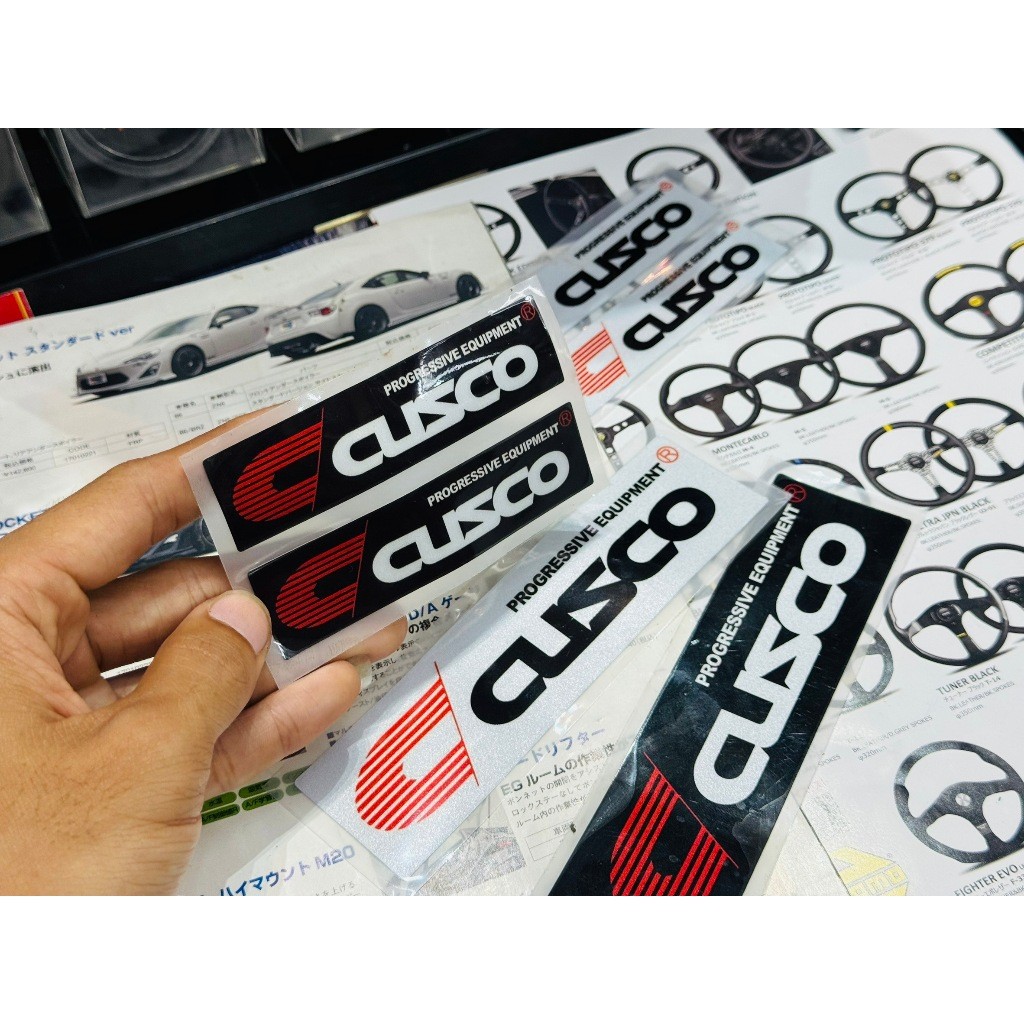 สติ๊กเกอร์ Sticker Cusco Racing Strut Bar Decal ติด อุปกรณ์ ห้องเครื่อง ...