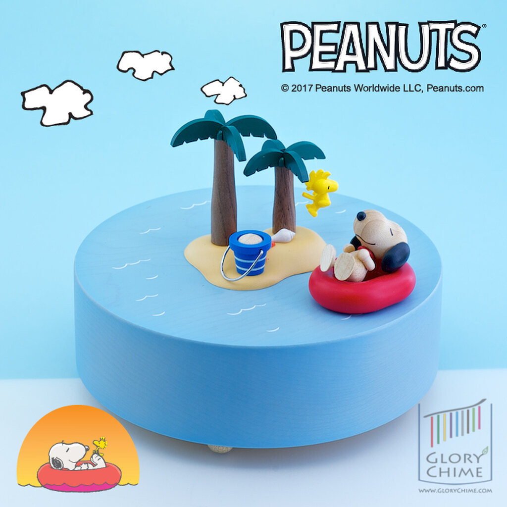 Wooderful Life Snoopy กล่องดนตรีสนูปี้ชายหาด เพลง Row Your Boat ...