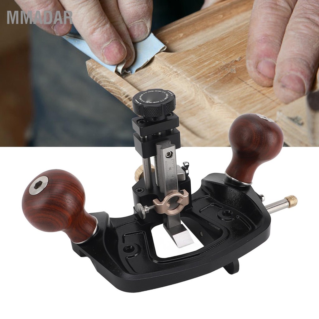MMADAR Router Plane มือถืองานไม้เครื่องมือ Woodworking ปรับความแม่นยำ ...