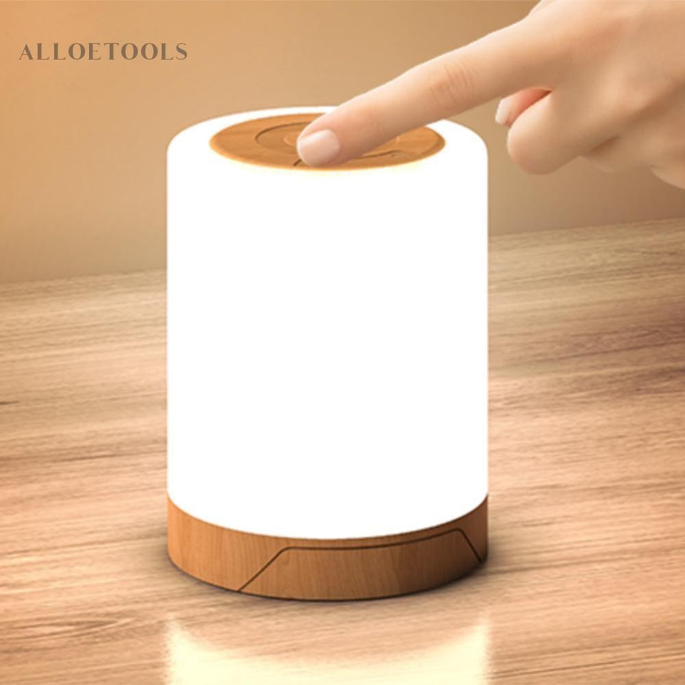 Led Touch Night Light หรี่แสงได้ USB ชาร์จ RGB โคมไฟข้างเตียงตกแต่ง *AU ...