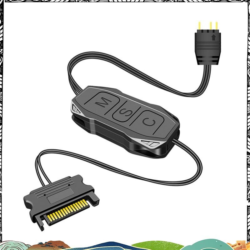 Super 1 ชิ้น ARGB Mini Controller พร้อมสายยาวความเข้ากันได้กว้าง 5V 3 ...
